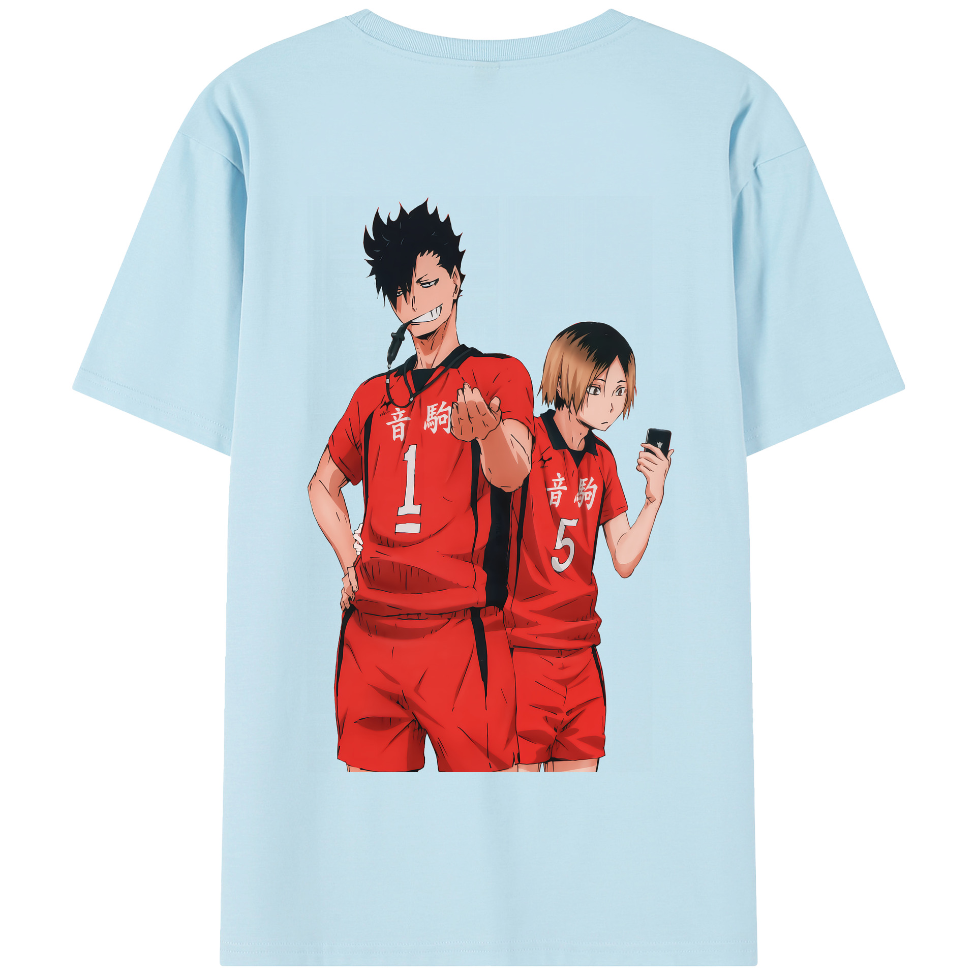 （画像用） ハイキュー!! Haikyu!! 綿100％半袖Tシャツ（背面プリント）